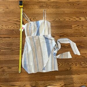 NWT wrap mini sundress